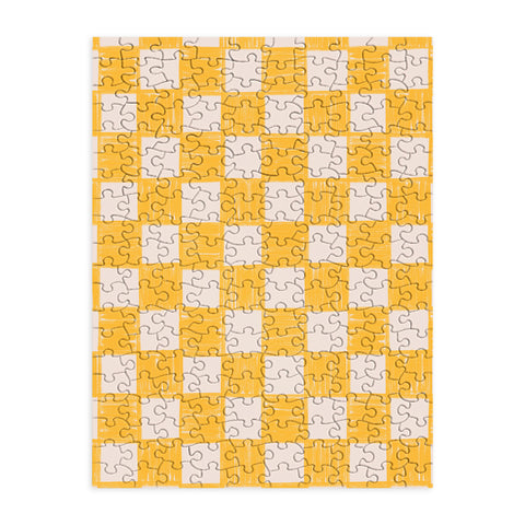 Schatzi Brown Alice Check Yellow Puzzle