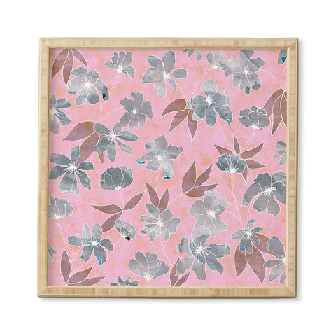 Schatzi Brown Amiee Floral Blush Framed Wall Art
