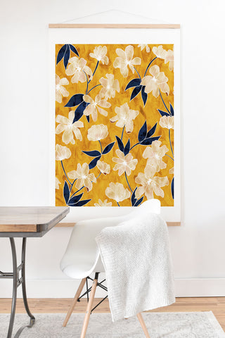 Schatzi Brown Amiee Floral Dandelion Art Print And Hanger