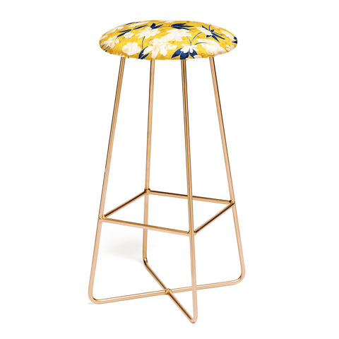 Schatzi Brown Amiee Floral Dandelion Bar Stool
