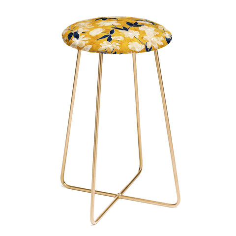 Schatzi Brown Amiee Floral Dandelion Counter Stool