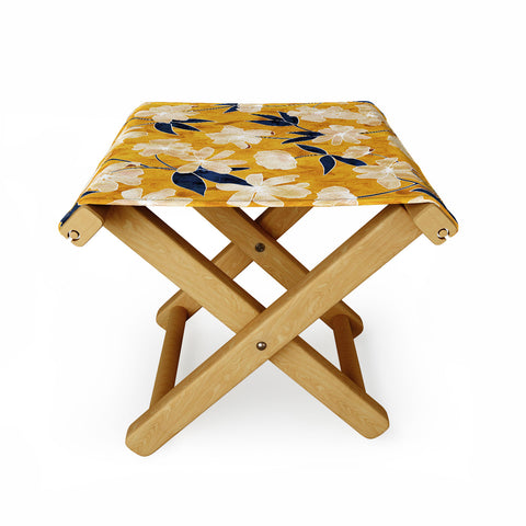 Schatzi Brown Amiee Floral Dandelion Folding Stool