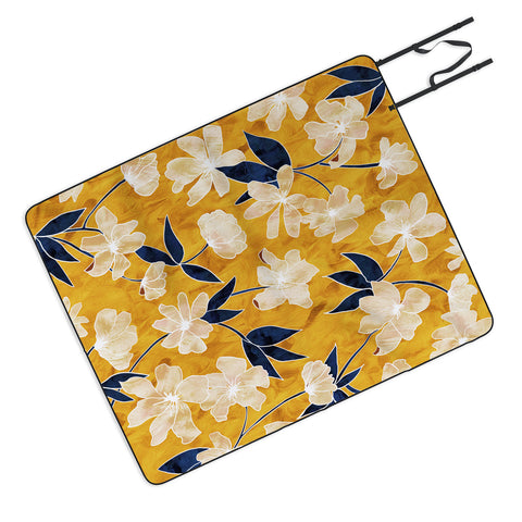 Schatzi Brown Amiee Floral Dandelion Picnic Blanket