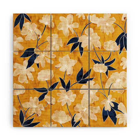 Schatzi Brown Amiee Floral Dandelion Wood Wall Mural