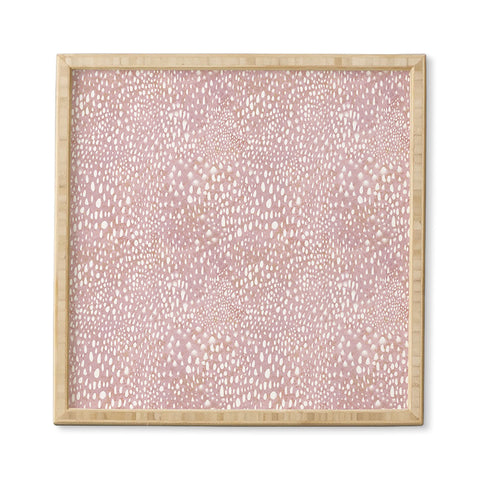 Schatzi Brown Animal Skin 2 Blush Framed Wall Art