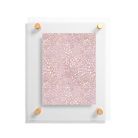 Schatzi Brown Animal Skin 2 Blush Floating Acrylic Print