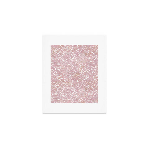 Schatzi Brown Animal Skin 2 Blush Art Print