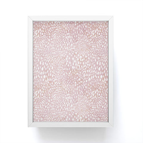 Schatzi Brown Animal Skin 2 Blush Framed Mini Art Print