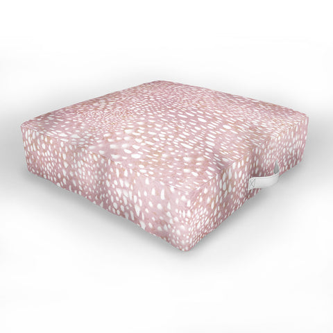 Schatzi Brown Animal Skin 2 Blush Outdoor Floor Cushion