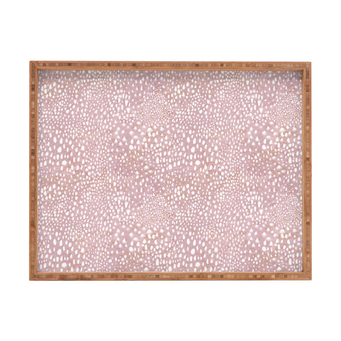 Schatzi Brown Animal Skin 2 Blush Rectangular Tray