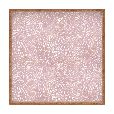 Schatzi Brown Animal Skin 2 Blush Square Tray