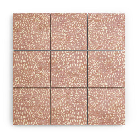 Schatzi Brown Animal Skin 2 Blush Wood Wall Mural