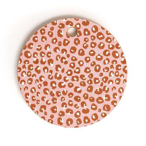 Schatzi Brown Animal Skin 5B Cutting Board Round