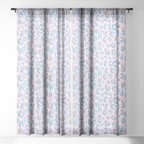 Schatzi Brown Animal Skin 6H Sheer Window Curtain