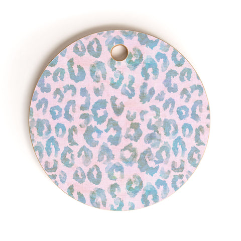 Schatzi Brown Animal Skin 6H Cutting Board Round