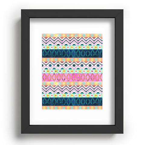 Schatzi Brown Aviana Boho Stripe Recessed Framing Rectangle