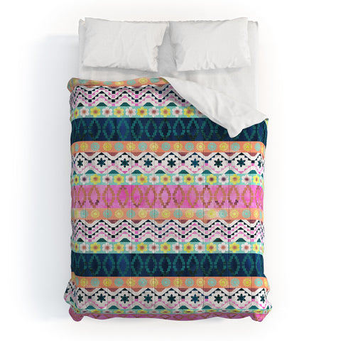 Schatzi Brown Aviana Boho Stripe Comforter