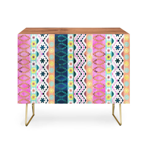Schatzi Brown Aviana Boho Stripe Credenza