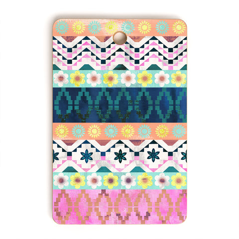 Schatzi Brown Aviana Boho Stripe Cutting Board Rectangle