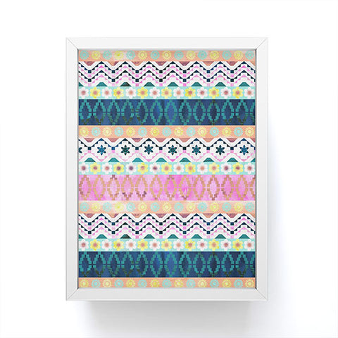 Schatzi Brown Aviana Boho Stripe Framed Mini Art Print