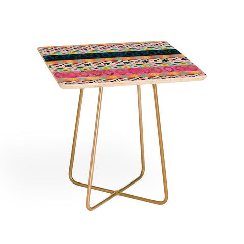 Schatzi Brown Aviana Boho Stripe Side Table
