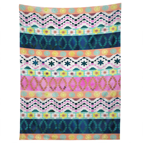 Schatzi Brown Aviana Boho Stripe Tapestry