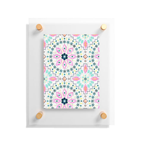 Schatzi Brown Aviana Mandala White Floating Acrylic Print