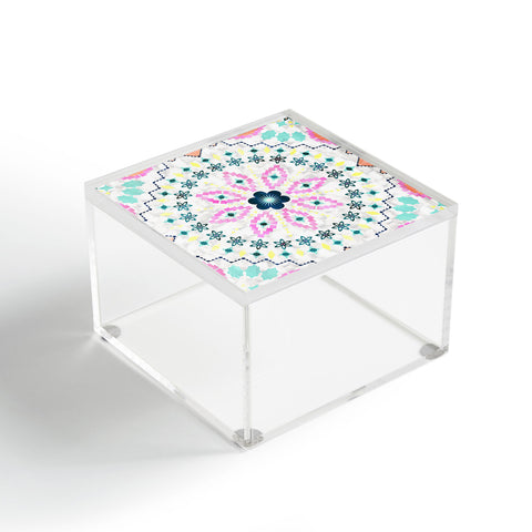 Schatzi Brown Aviana Mandala White Acrylic Box