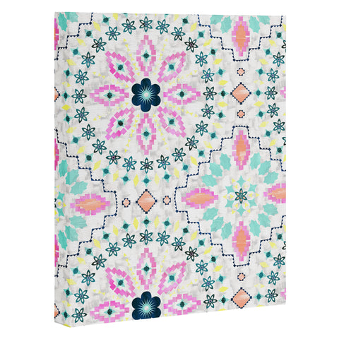 Schatzi Brown Aviana Mandala White Art Canvas