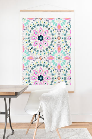 Schatzi Brown Aviana Mandala White Art Print And Hanger