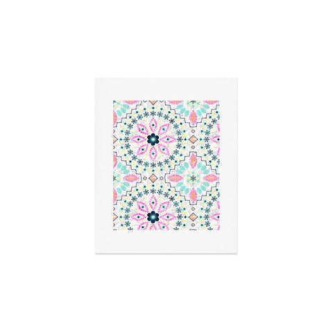Schatzi Brown Aviana Mandala White Art Print