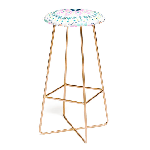Schatzi Brown Aviana Mandala White Bar Stool