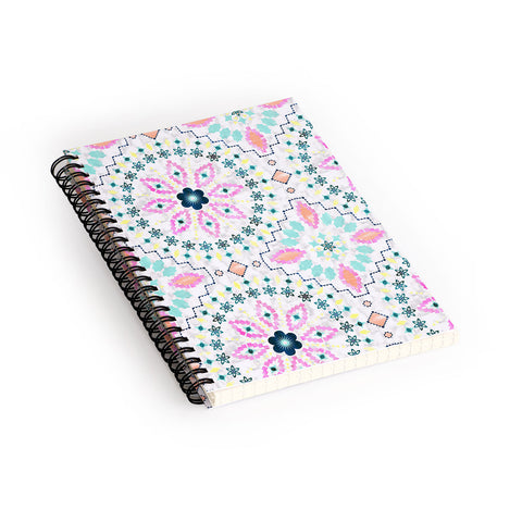 Schatzi Brown Aviana Mandala White Spiral Notebook