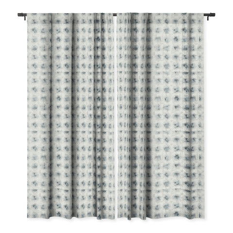 Schatzi Brown Aviana Starburst White Blackout Window Curtain