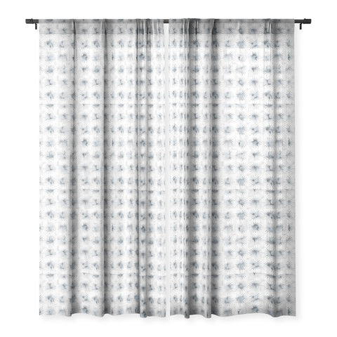 Schatzi Brown Aviana Starburst White Sheer Window Curtain