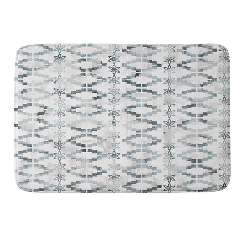 Schatzi Brown Aviana Stripe White Memory Foam Bath Mat