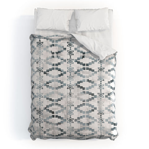 Schatzi Brown Aviana Stripe White Comforter