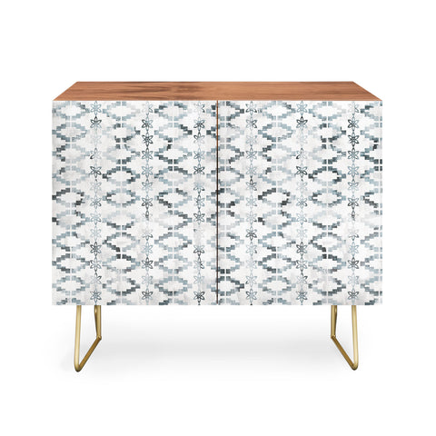 Schatzi Brown Aviana Stripe White Credenza