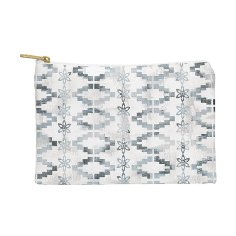 Schatzi Brown Aviana Stripe White Pouch