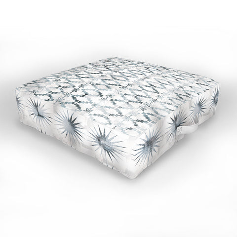 Schatzi Brown Aviana Stripe White Outdoor Floor Cushion