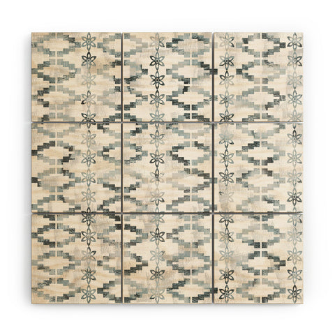 Schatzi Brown Aviana Stripe White Wood Wall Mural