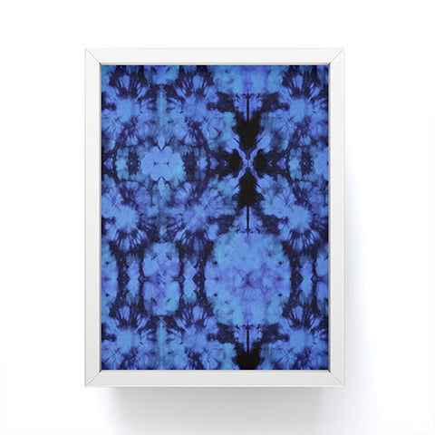 Schatzi Brown Bexeley Tie Dye Blue Framed Mini Art Print