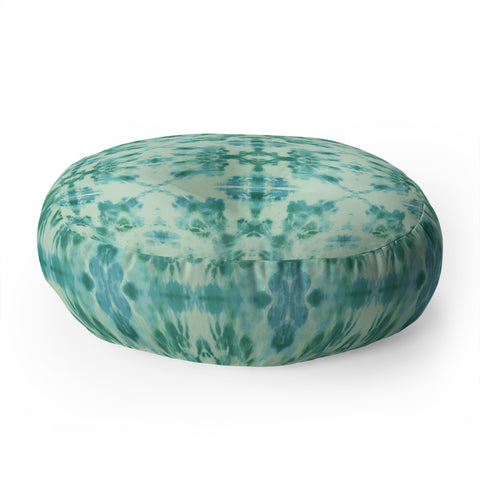 Schatzi Brown Bexeley Tie Dye MInt Floor Pillow Round