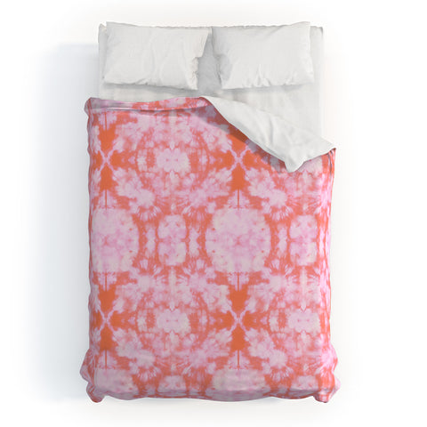 Schatzi Brown Bexeley Tie Dye Pink Duvet Cover