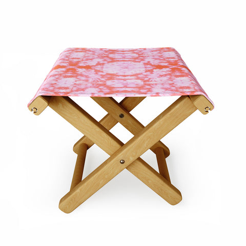 Schatzi Brown Bexeley Tie Dye Pink Folding Stool