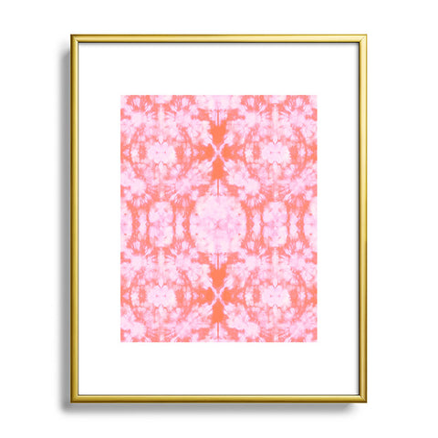 Schatzi Brown Bexeley Tie Dye Pink Metal Framed Art Print