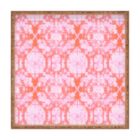 Schatzi Brown Bexeley Tie Dye Pink Square Tray
