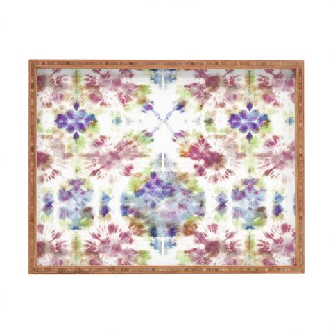Schatzi Brown Bexeley Tie Dye Rainbow Rectangular Tray