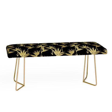Schatzi Brown Bird of Paradise Black Gold Bench