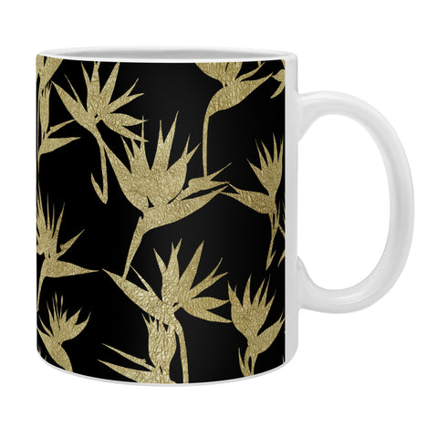 Schatzi Brown Bird of Paradise Black Gold Coffee Mug